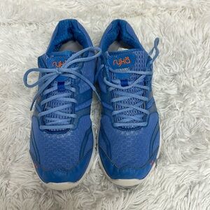 Ryka Dynamic Womens Cross Trainer blue Mesh Lace Up Sneakers Size 8.5